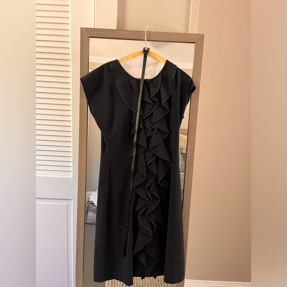 Olivia Matthews Navy Blue Dress with belt - Picture 3 of 3